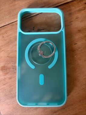 Turquoise Phone Case with Ring Holder - Unbranded